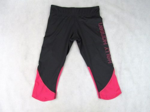 HELLY HANSEN SÖTÉTSZÜRKE-CIKLÁMEN NŐI (M) SPORT CAPRI LEGGINGS CIPZÁROS OLDAL ZSEBBEL