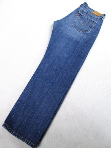 LEVIS 501 NŐI (M - W27 / L28) KÉK KOPTATOTT FARMERNADRÁG