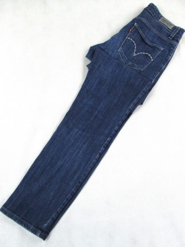 LEVIS MID RISE SKINNY NŐI (M - W26) SÖTÉTKÉK ENYHÉN RUGALMAS FARMERNADRÁG